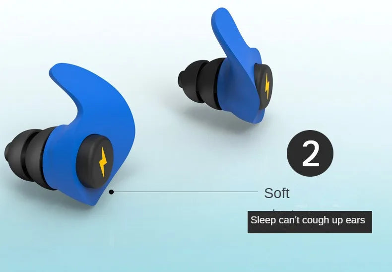 Noise-cancelling Sponge Earplugs Mute Sleep Soundproof Earplugs Separate Assembly Waterproof Silicone Earplugs Security 