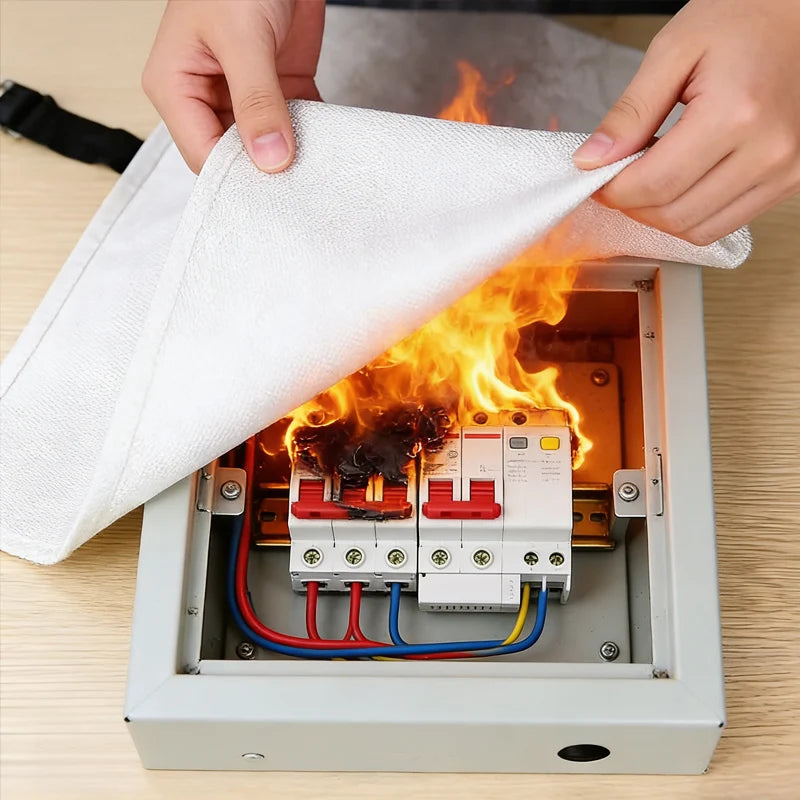 Emergency Fire Blanket 1m x 1m for Home and Kitchen Safety