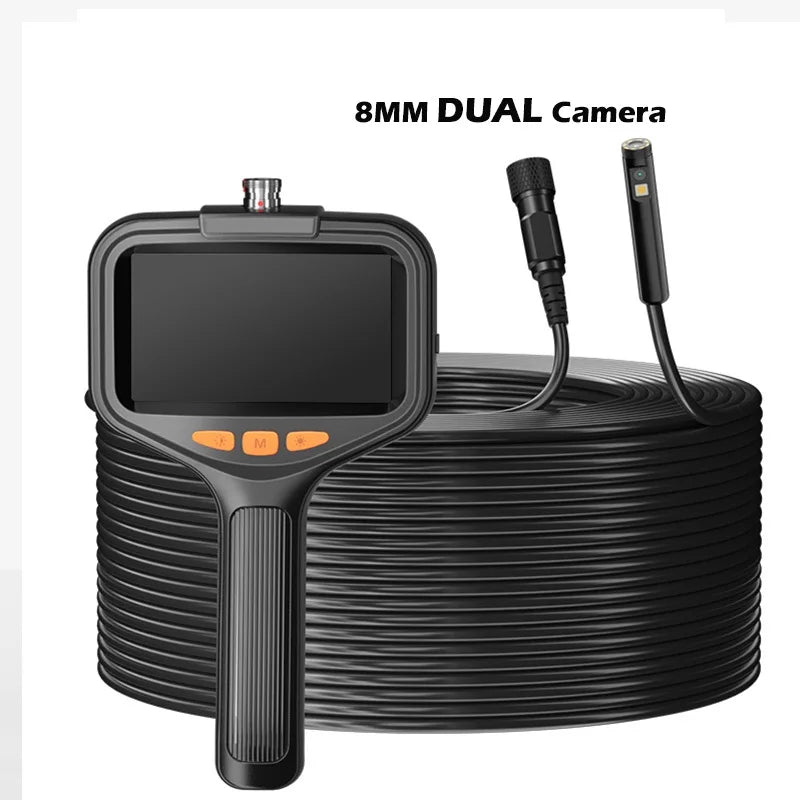 Handheld Endoscope 4.3 Inch Screen HD1080P Single Dual Camera Front SIde Lens Aviation Plug 2-100M Car Pipe Inspection Borescope 