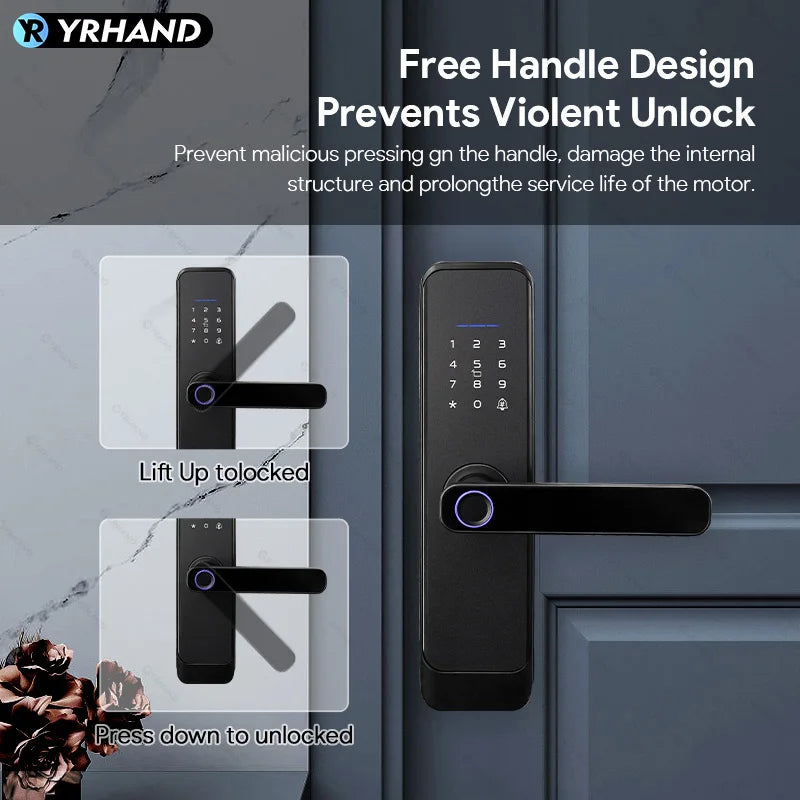 Fingerprint and Code Electronic Door Lock