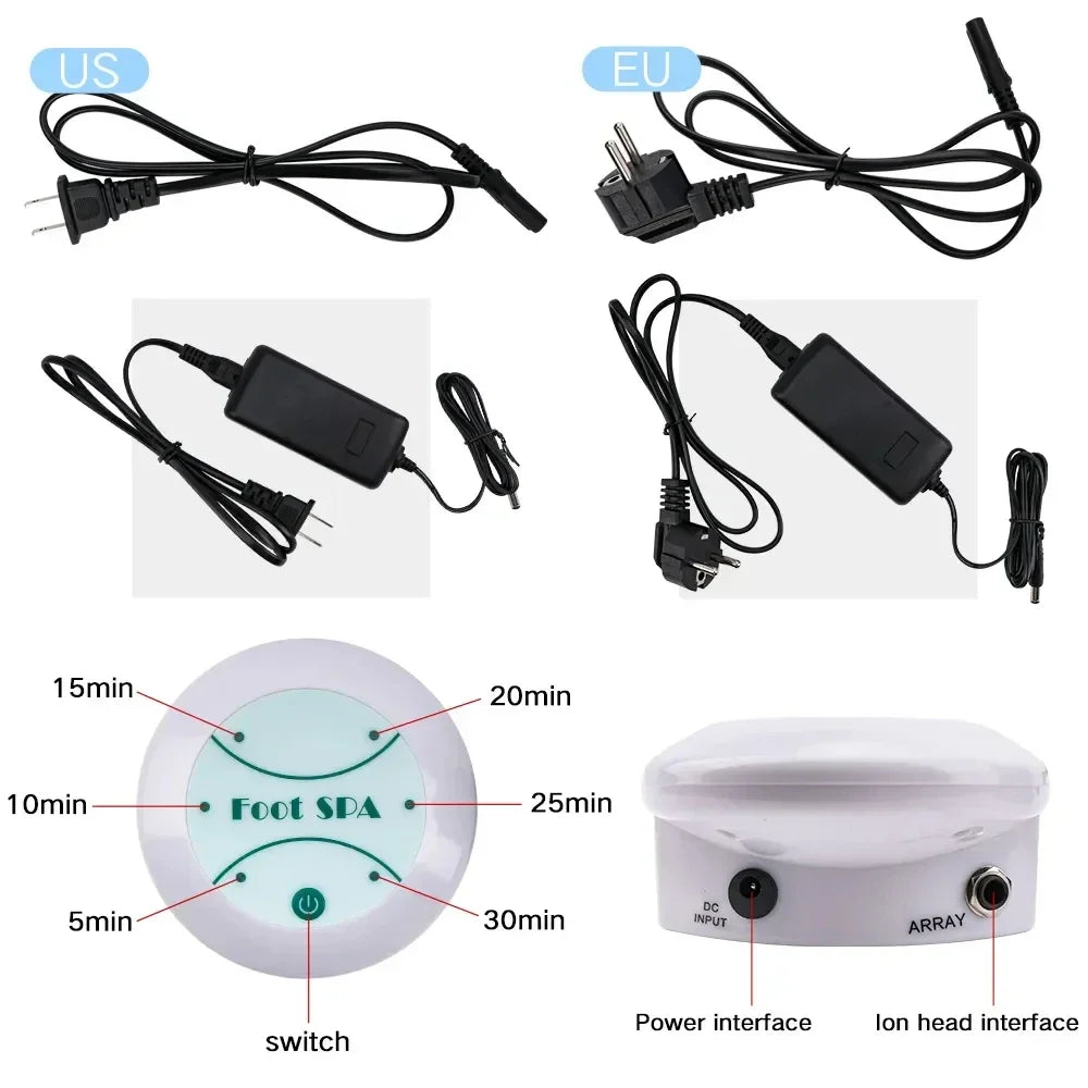 Detox Ionic Foot Spa Bath Machine Massage Foot Ionic Detoxification Relieves Fatigue Promote Good Health And Full For Vitality 