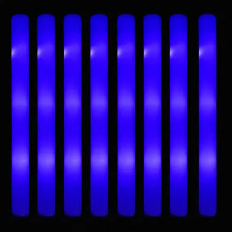 30Pcs Foam Glow Sticks with 3 Modes Colorful Led Flashing Glow Stick Glow in The Dark Party Supplies for Wedding Raves Concert 