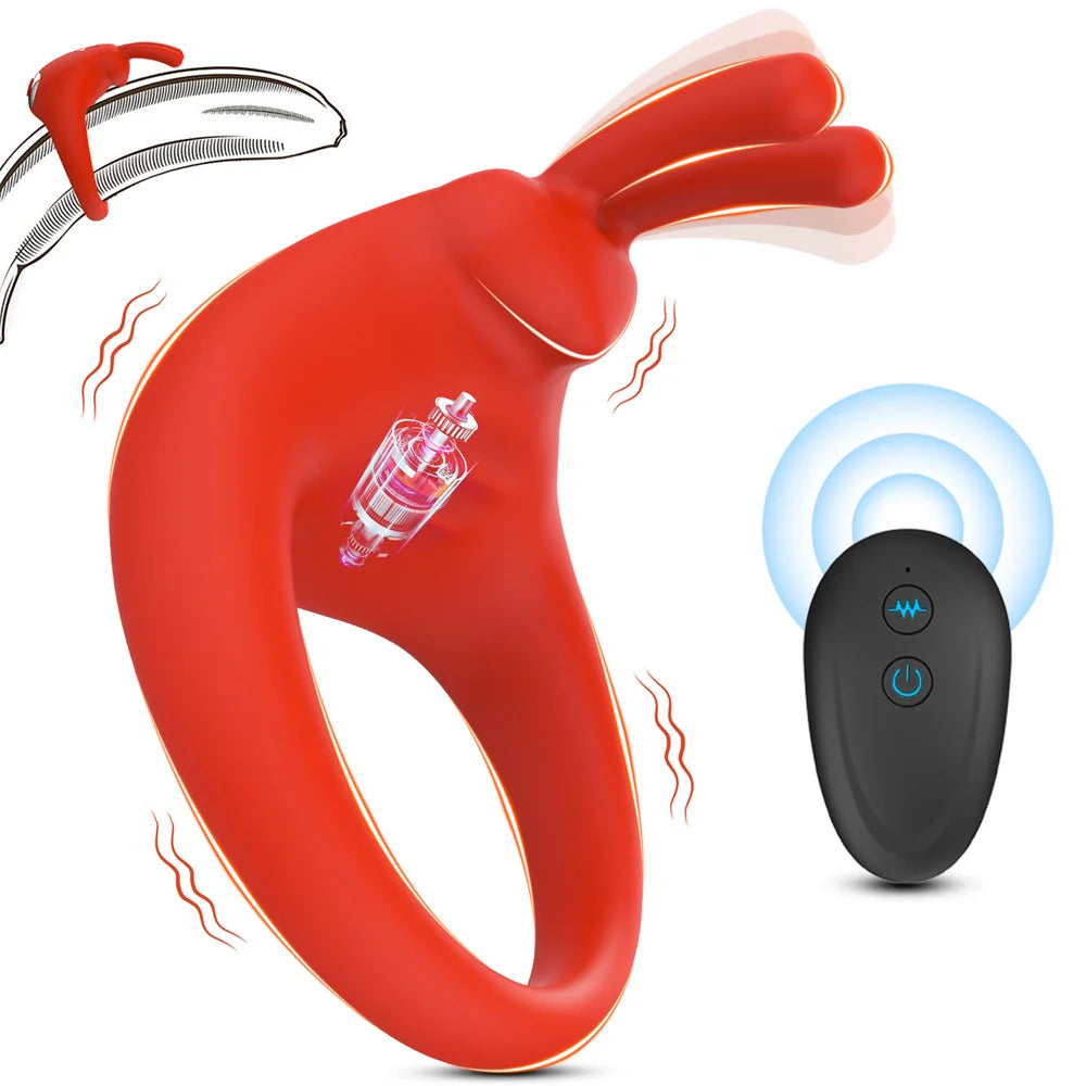 Remote Control Vibrating Ring for Couples Stimulation and Control