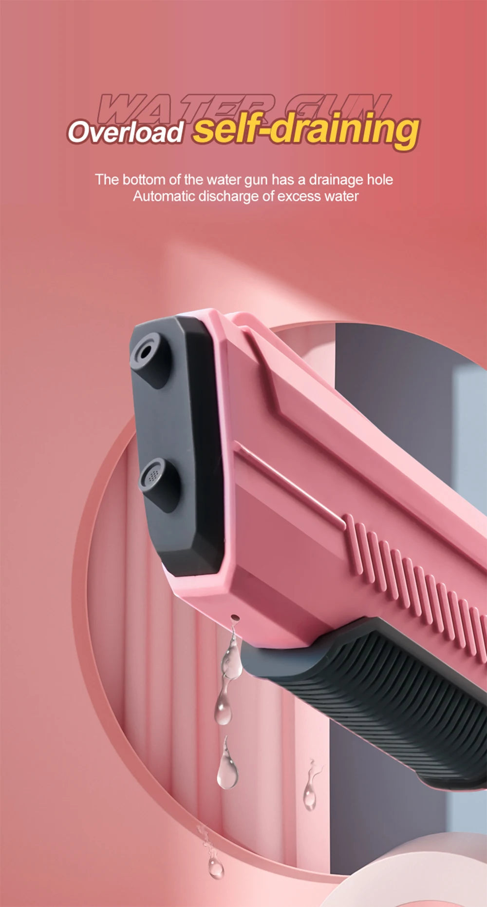 Electric Automatic Water Storage Gun Toys Portable Children Summer Beach Outdoor Fight Fantasy Spray Gun Toys Boy Kid Adult Game 