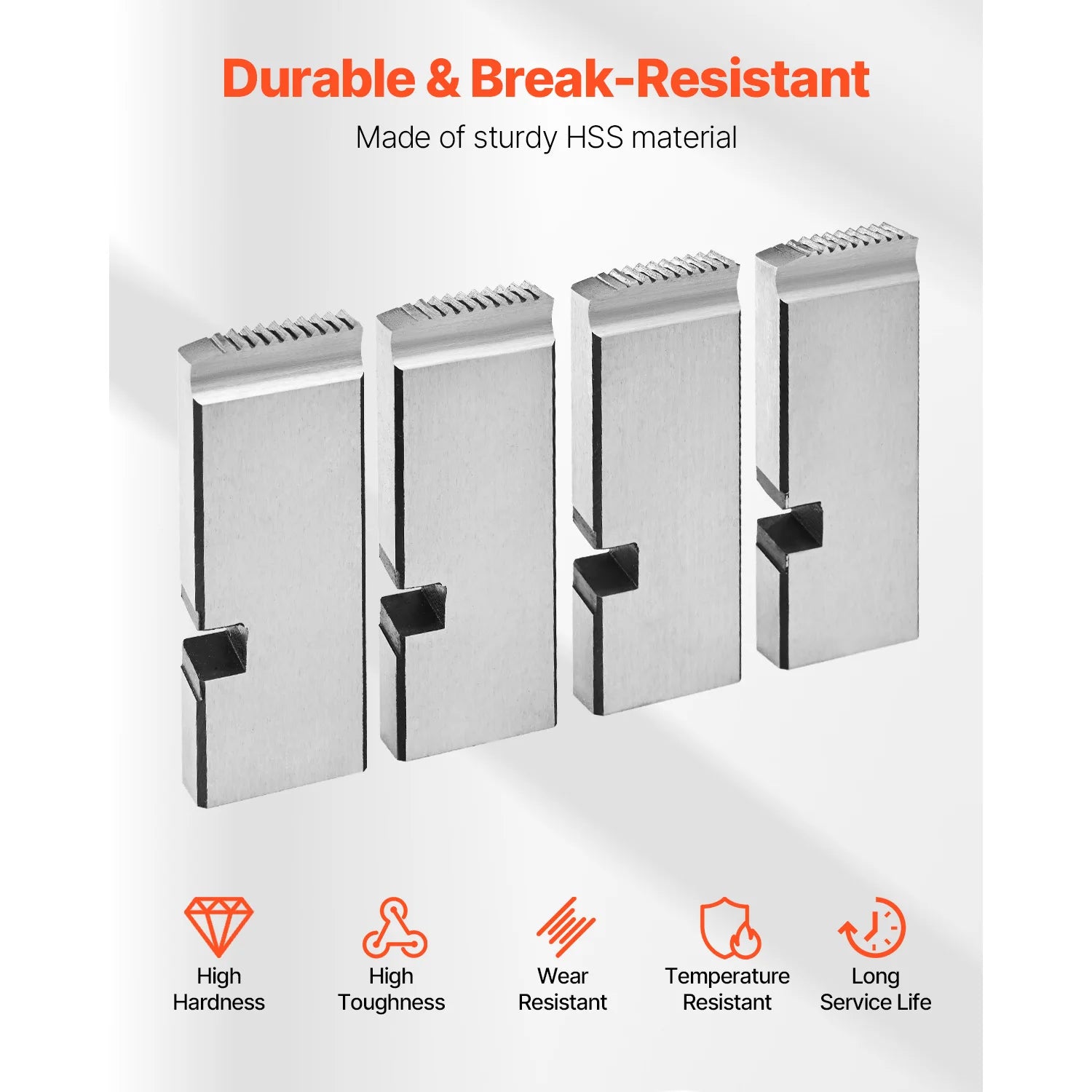 Set de filiere pentru țeavă NPT de 1–2 inch (4 bucăți) HSS cu filetare pe partea dreaptă