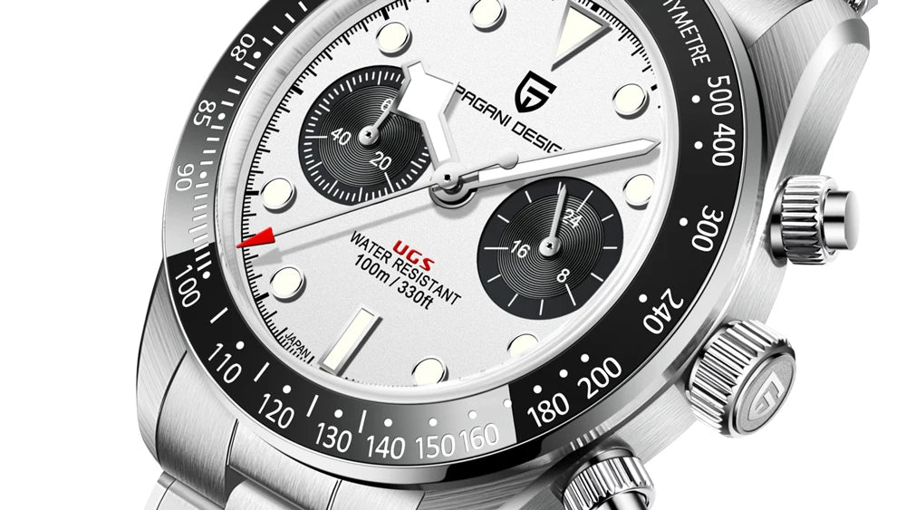 Pagani Design BB Panda Chronograph Men's Watch 100M Waterproof