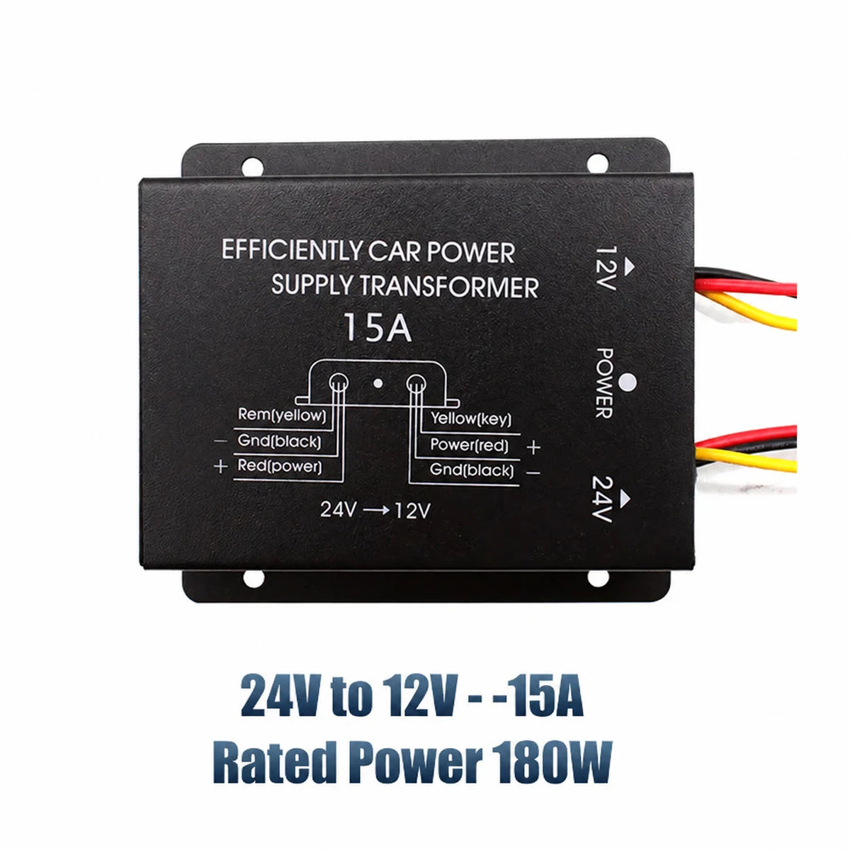 DC-omformer fra 24 V til 12 V