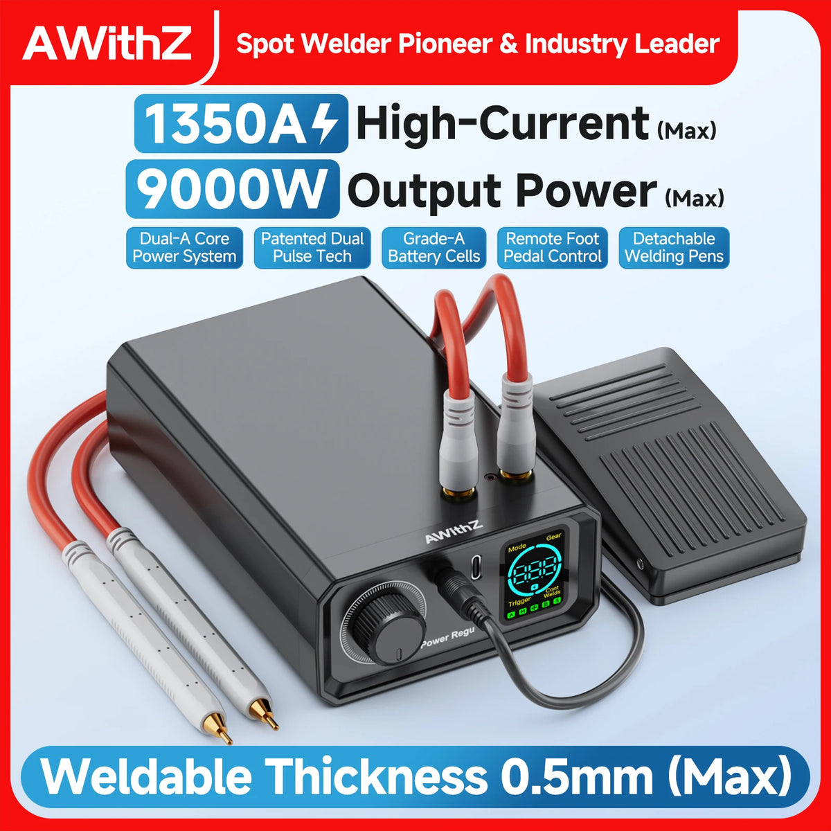 Soudeuse par points pour batterie à commande par pédale UK1
