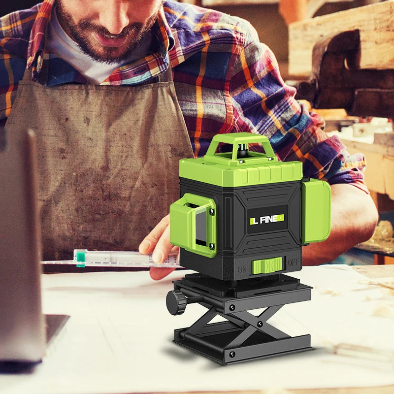 16-Line Green Laser Level with 360° Auto-Leveling