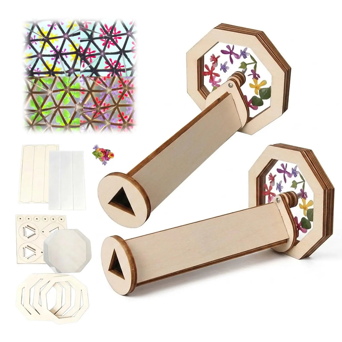 DIY Wooden Rotating Kaleidoscope Kit