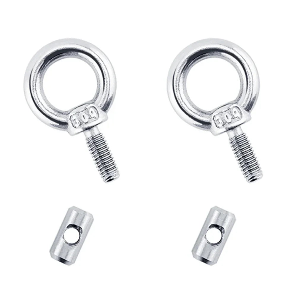 2/4/8Pcs Awning Rail Stoppers Stops Motorhome Campervan Caravan Silver Stainless Steel M4 X 12mm X 6mm Diameter Camper RV Parts