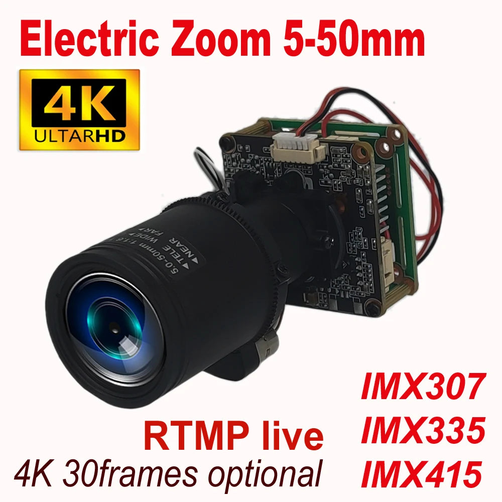 4K Starlight 10X Optical Zoom IP Network Camera Module
