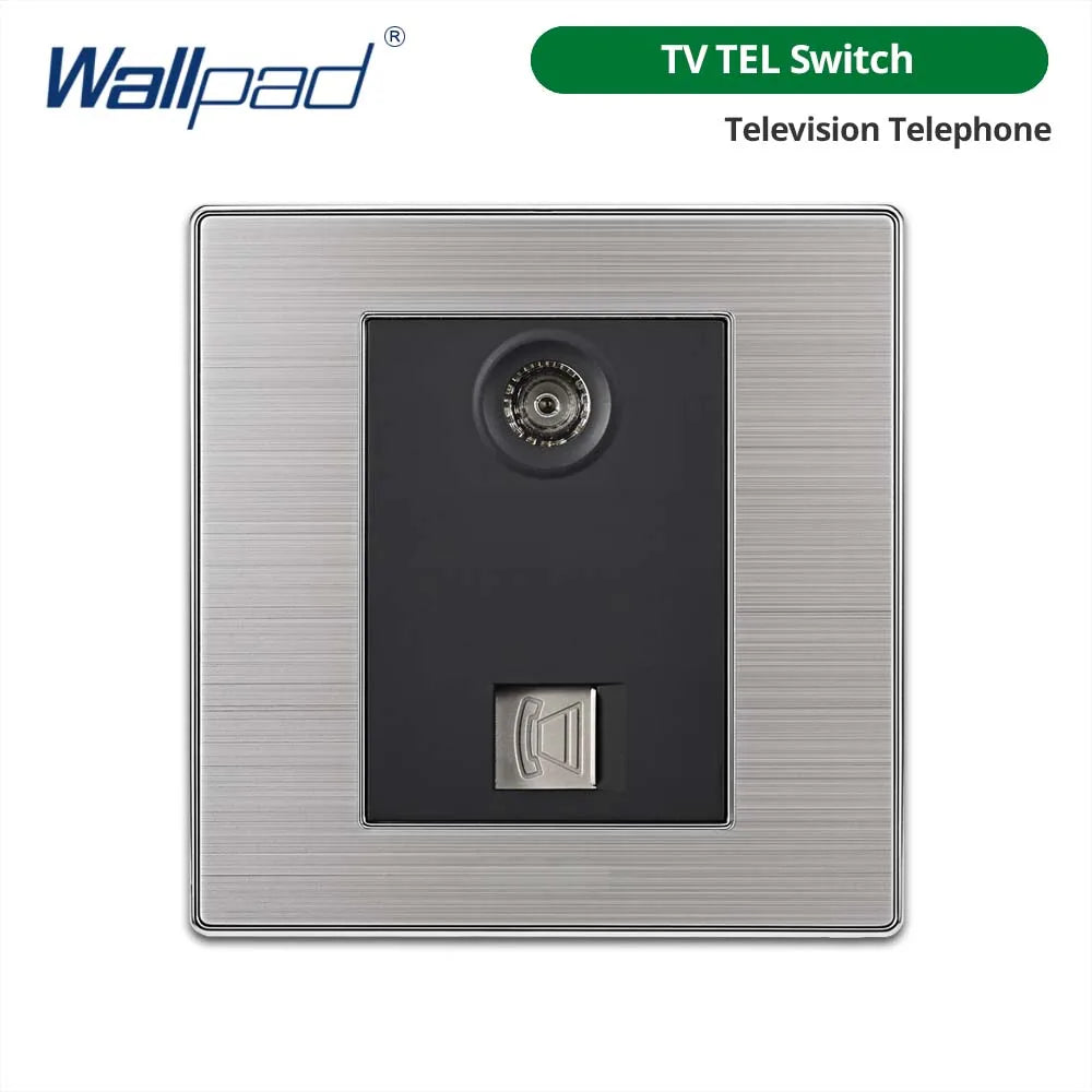 Opções de interruptores e tomadas Wallpad de 86 x 86 mm