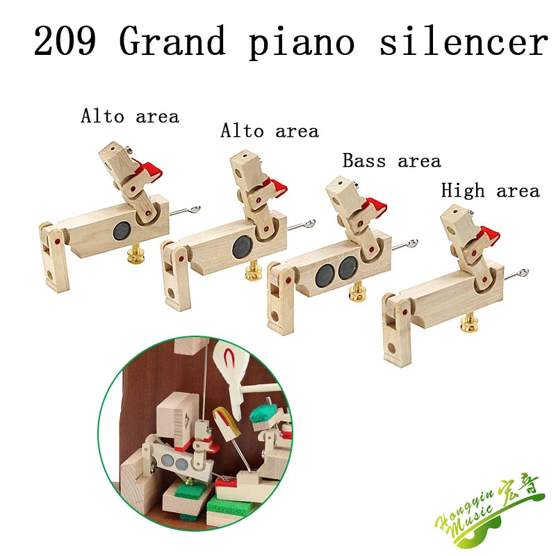 HUATOOL Piano Tuning and Maintenance Tools - Triangle Piano Hammer Shaft Frame Dampers Pull Rope Screws and Related Accessories