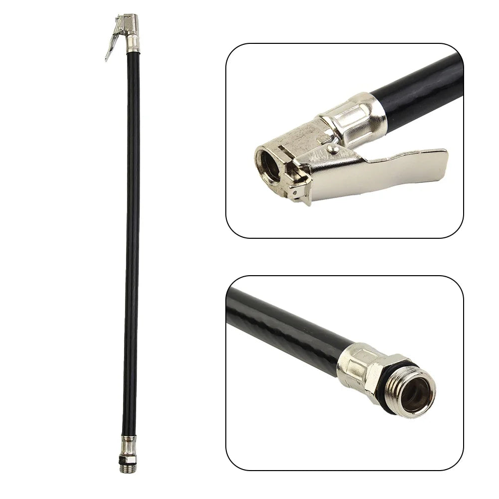 Tyre Inflation Hose with Pressure Gauge
