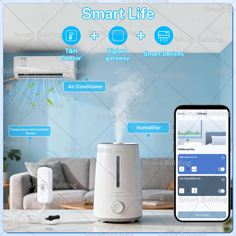 Smart Temperature and Humidity Sensor with Probe