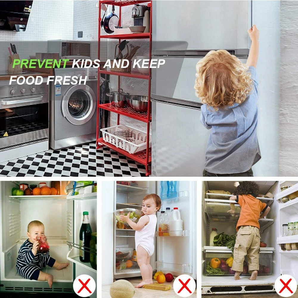 New Freezer Door Alarm with Delay 3/15/30/60 Seconds Adjustable Delay Refrigerator Alarm Wireless Door Open Ala