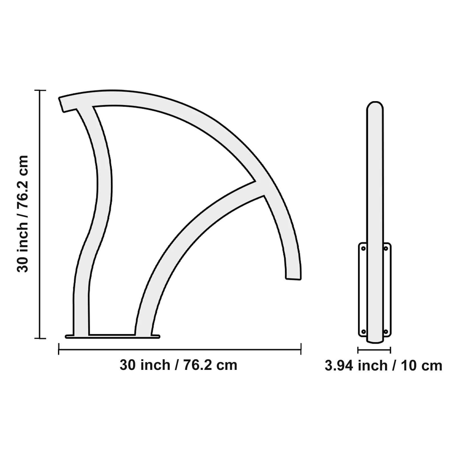 SucceBuy Pool Handrail Stainless Steel with Base Plate for Indoor/Outdoor Swimming Pool Safety Railing w/ Grip Cover for Decks
