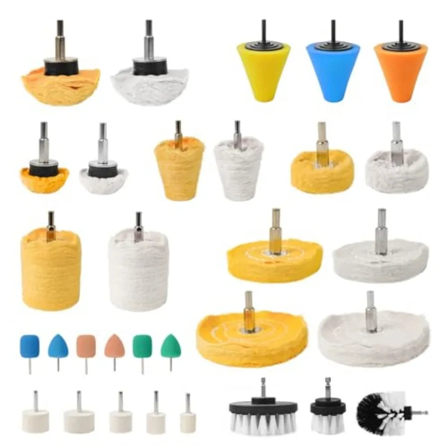 Aluminum Wheel Polishing Kit for Drill Buffing Wheel