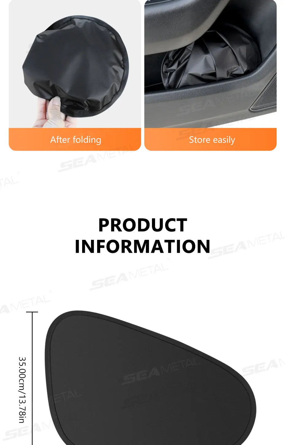 SEAMETAL 4-Layer Sun Shade Cover for Car Side Window Ultra-Light Electrostatic Curtains Sun Protection for Baby 99.9% UV Blocker