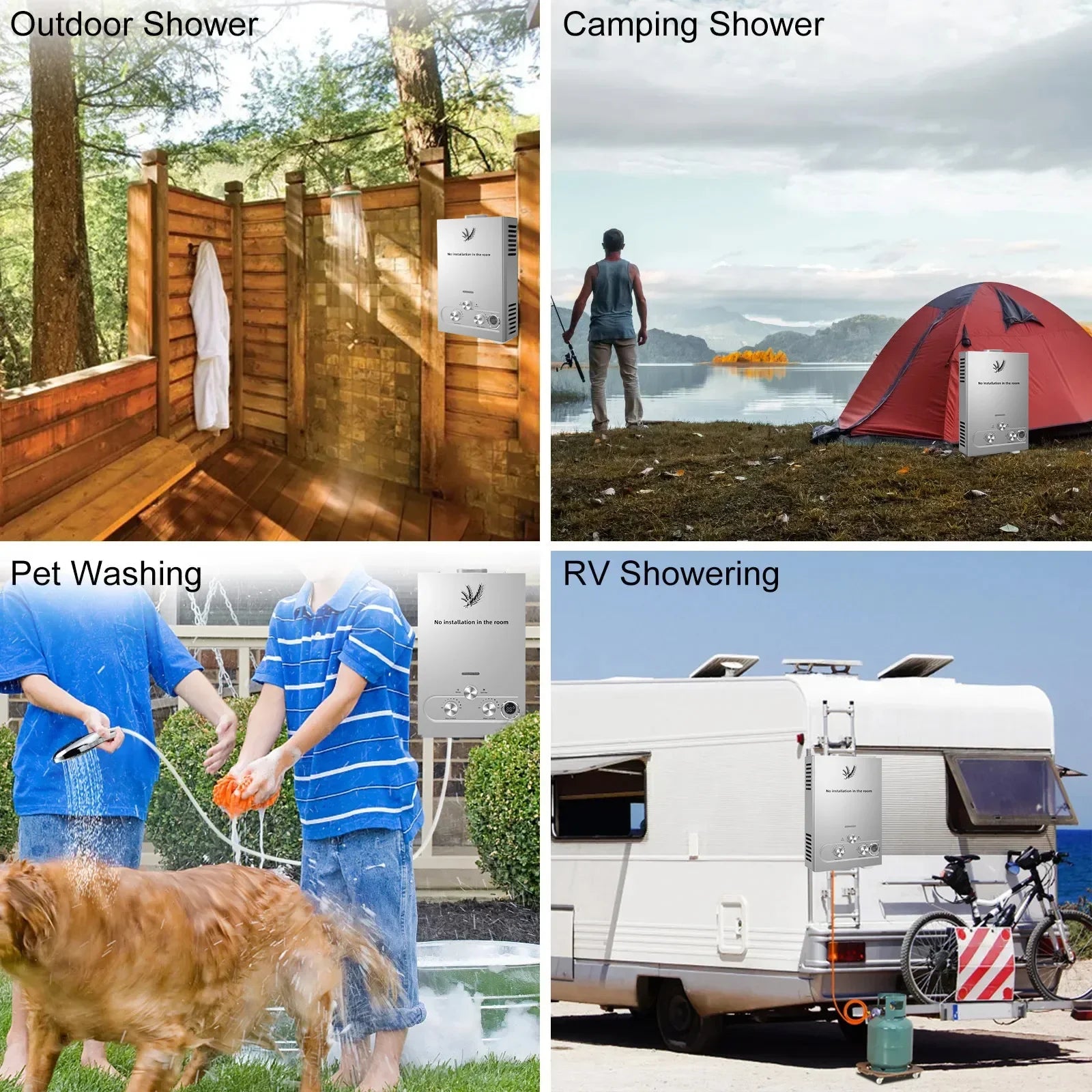 Calentador de agua de gas licuado de petróleo LPG VEVOR