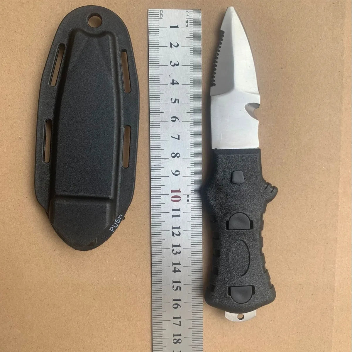 Stainless Steel Dive Knife with Line Cutter