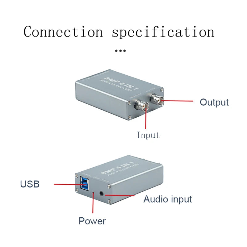 Adaptador de captura de vídeo AHD/TVI/CVI/CVBS para USB