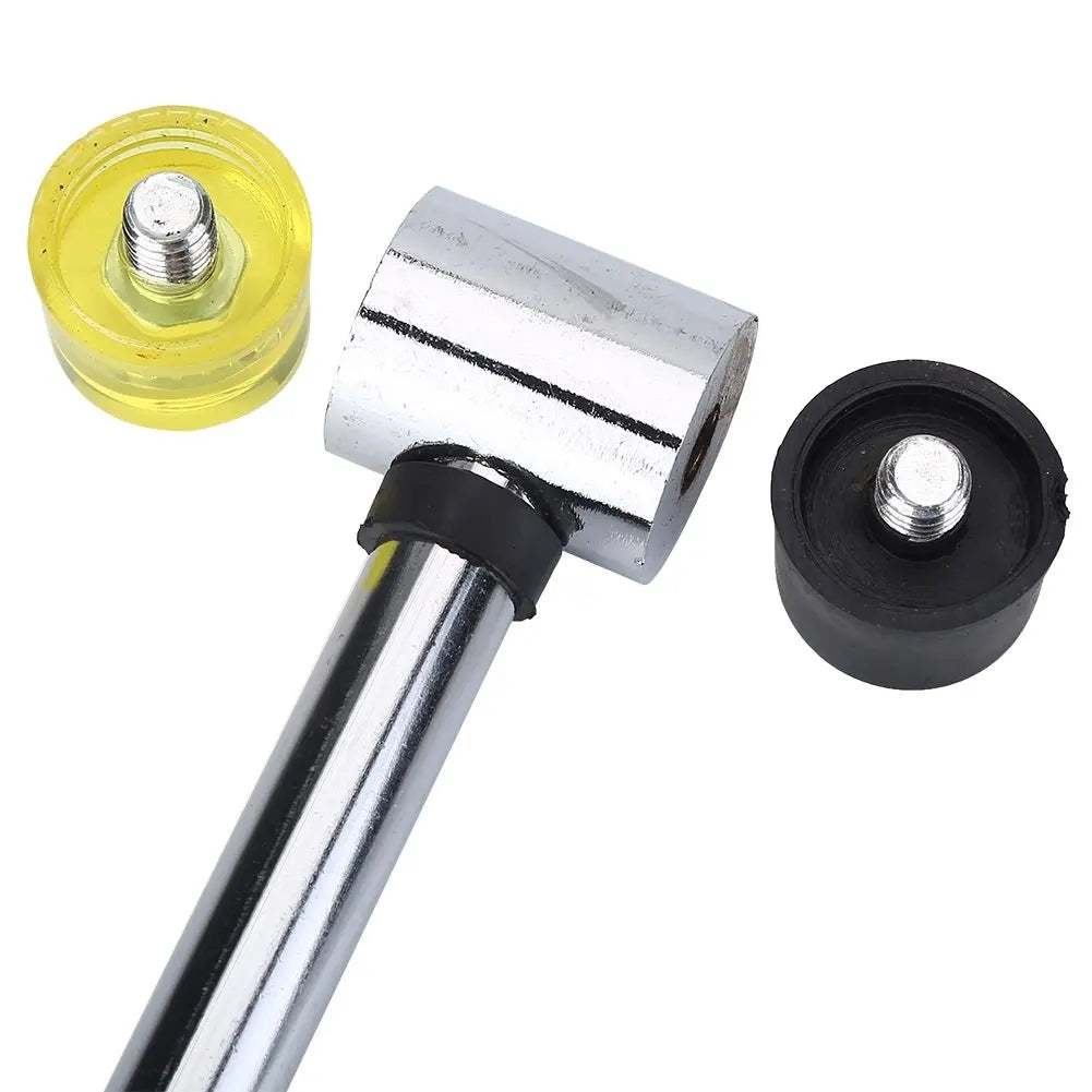Double-Headed Fret Hammer with Replaceable Faces