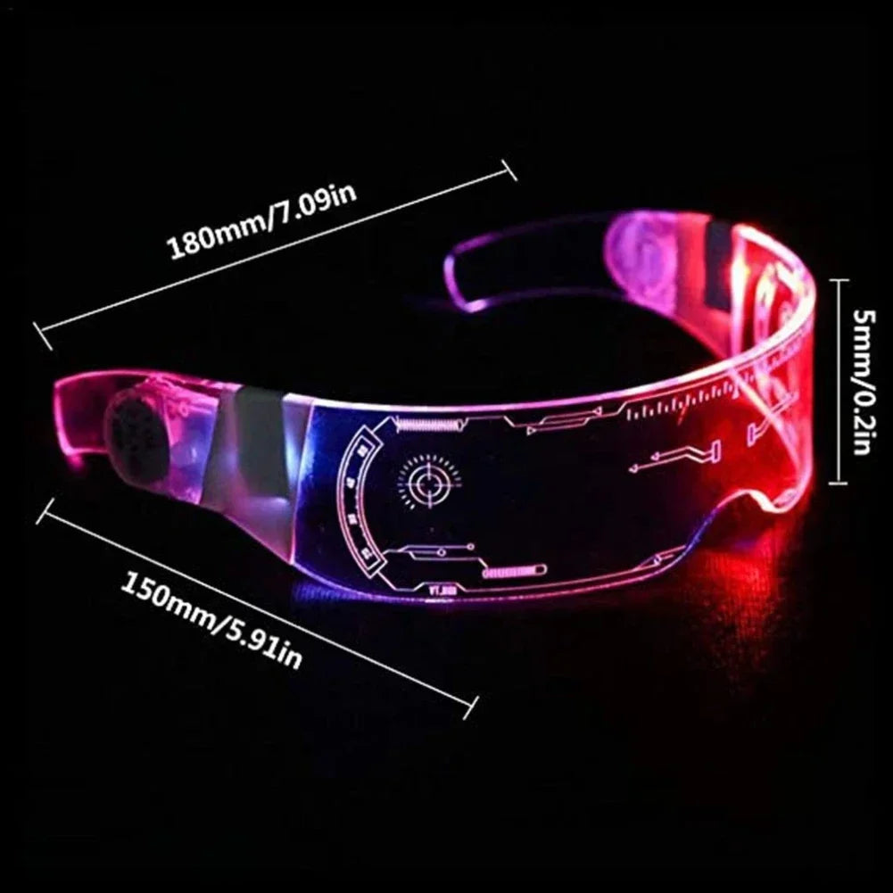 New Cool  Colorful LED Light Up Glasses Glowing Party Decor Luminous Lighting Up Bar Rave Music Dancing Party Acrylic  Neon 