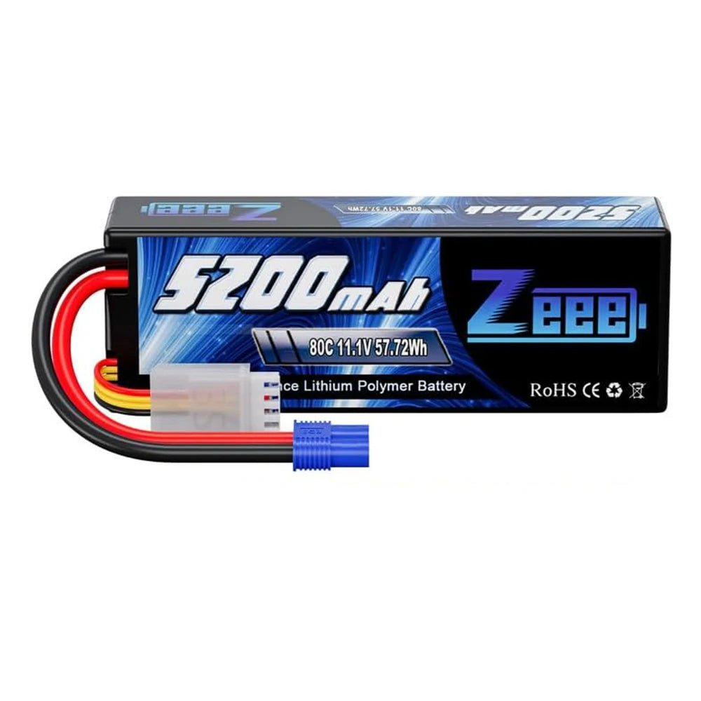 High‑Output 3S 5200mAh LiPo Battery Hardcase for RC Models