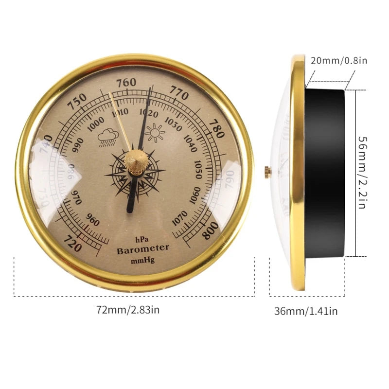 Zidni mjerač s brojčanikom - temperature, vlažnosti ili tlaka