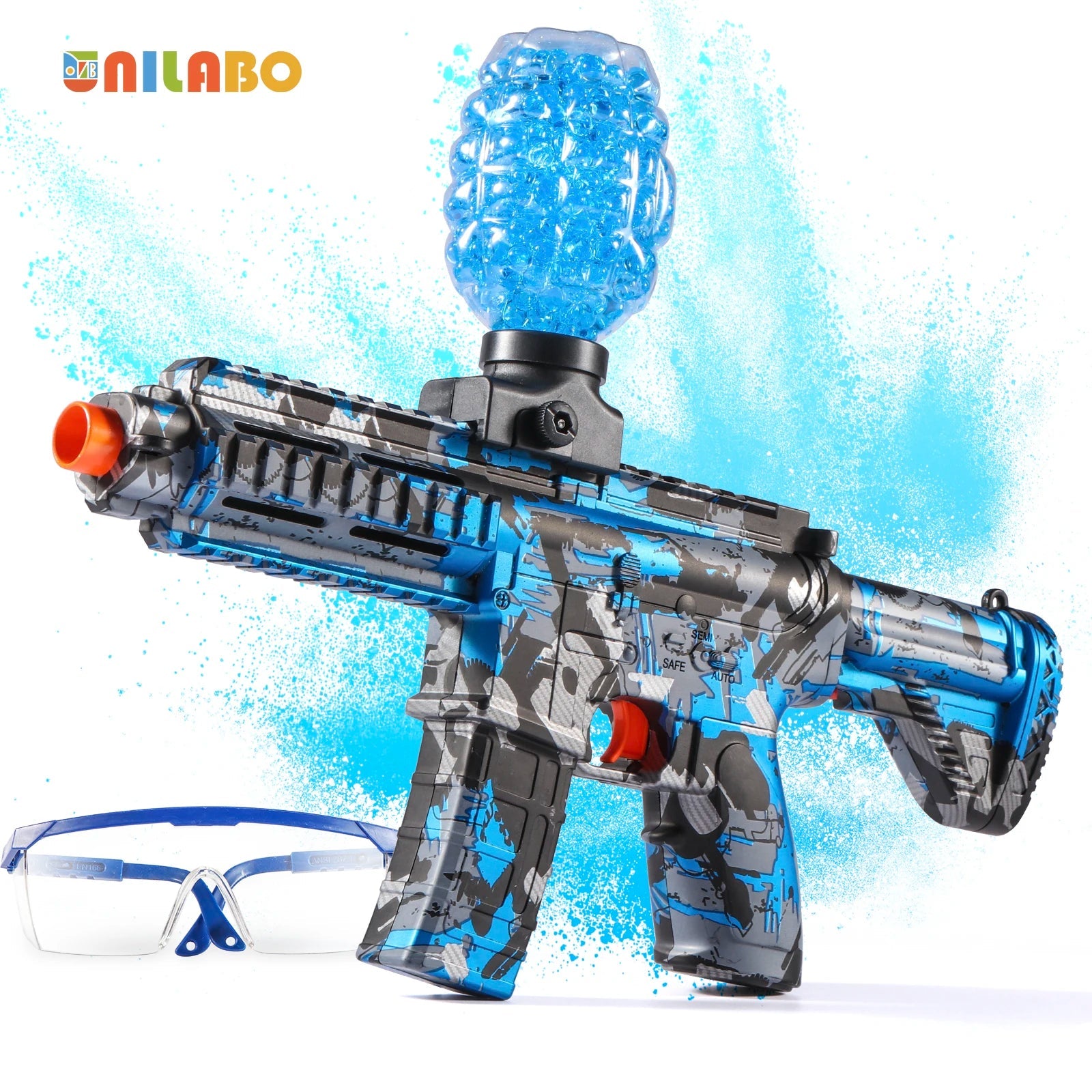 M416 Electric Ball Blaster Toy Gun - High-Speed, Metallic Finish, Rechargeable - Halloween Thanksgiving Gift(Bullets Excluded) 