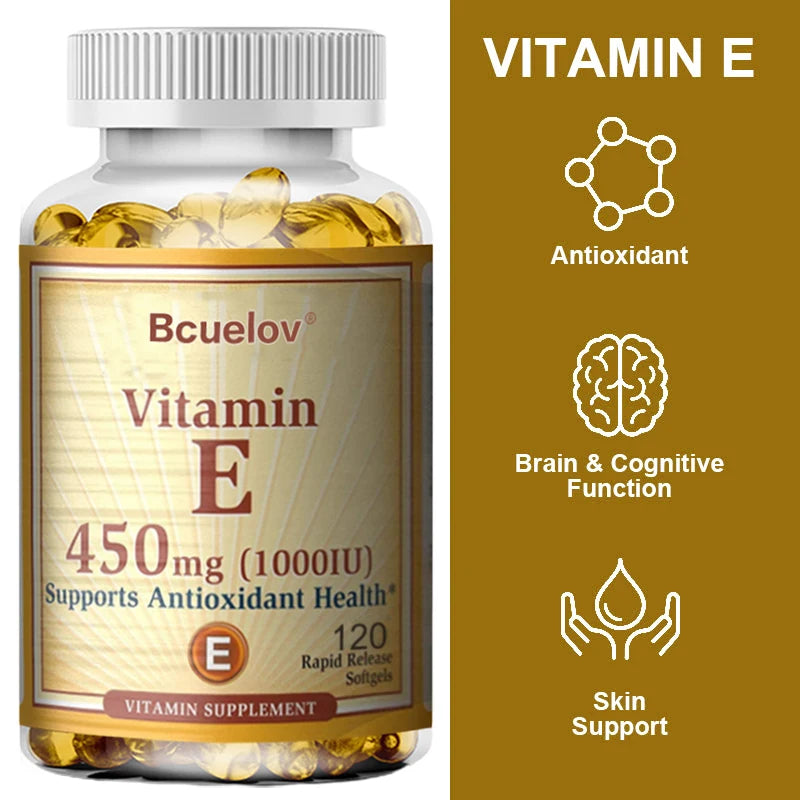 Cápsulas de suplementos de vitamina E