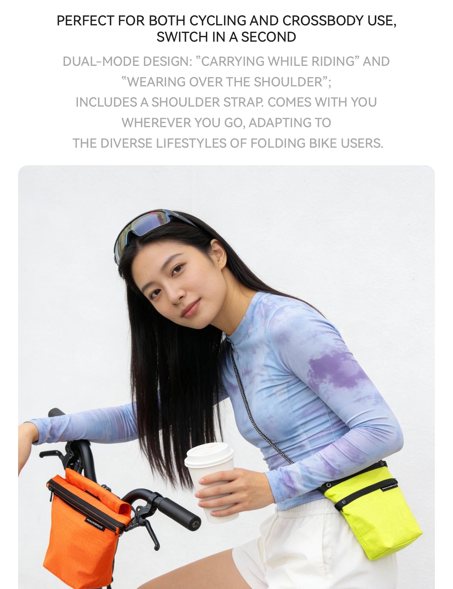 2.5L Waterproof Bike Handlebar Bag with Quick Release Mount