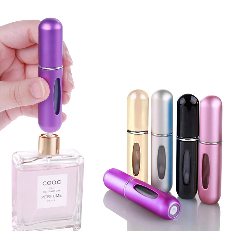 Perfume Bottle Portable Refillable Perfume Bottle with Spray Cosmetic Containers Atomizer for Travel Random Color Wholesale 