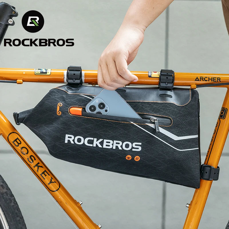Waterproof Bicycle Frame Bag for MTB & Road Bikes Nylon Storage