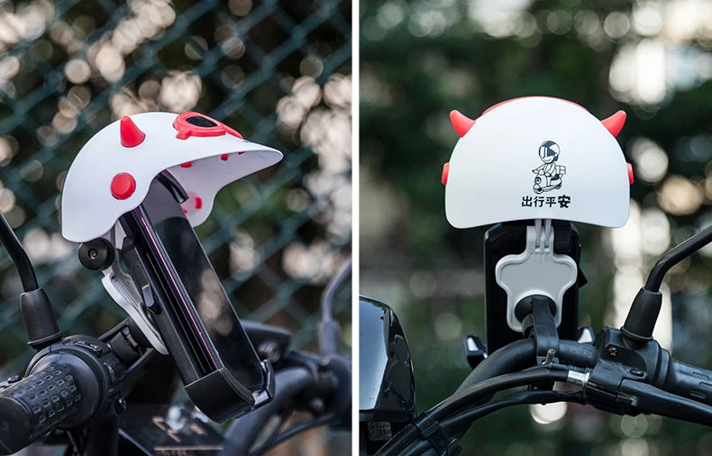 Bike Phone Holder with Rainproof Sun Shade Umbrella Mount