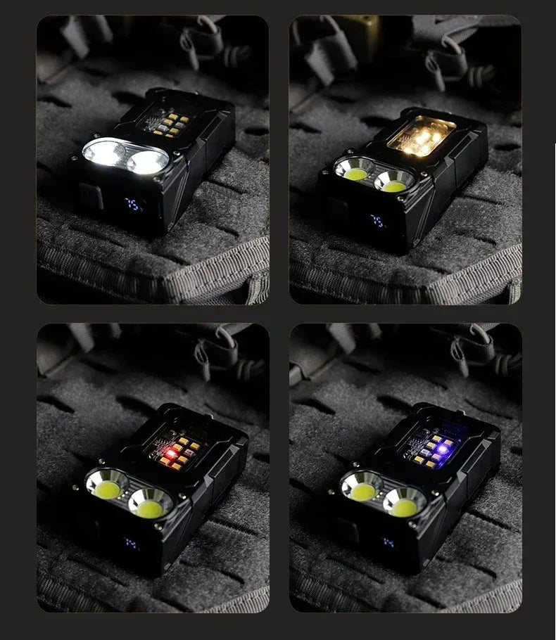 Portable Multifunctional USB Rechargeable LED Flashlight