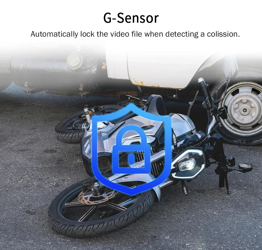 High quality HD 1080P Waterproof Mini Dual Camera Motorcycle Dash Cam DVR Camera with Wifi GPS 