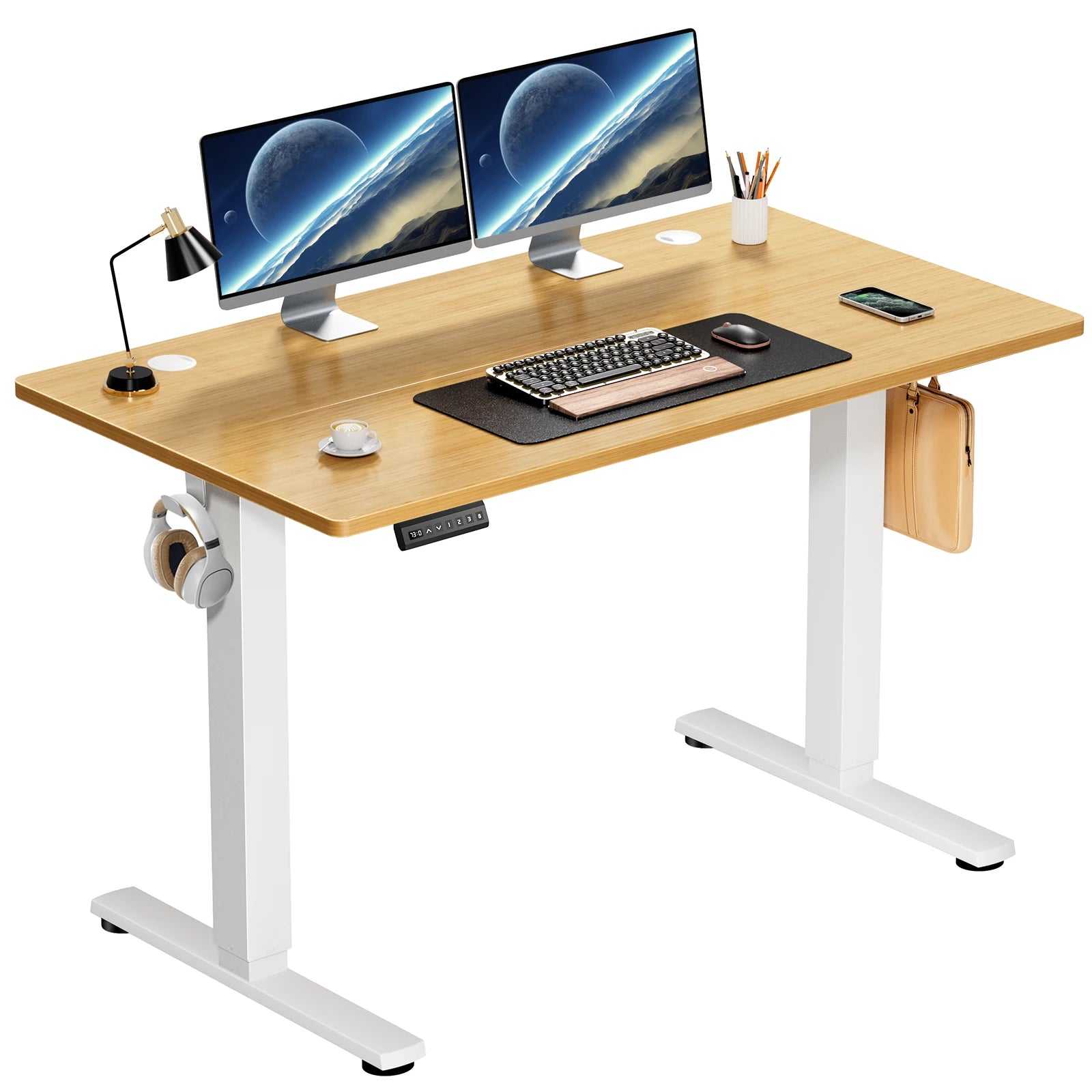 Elektrischer Stehschreibtisch 40x24 Verstellbare Sitz-Steh-Arbeitsstation