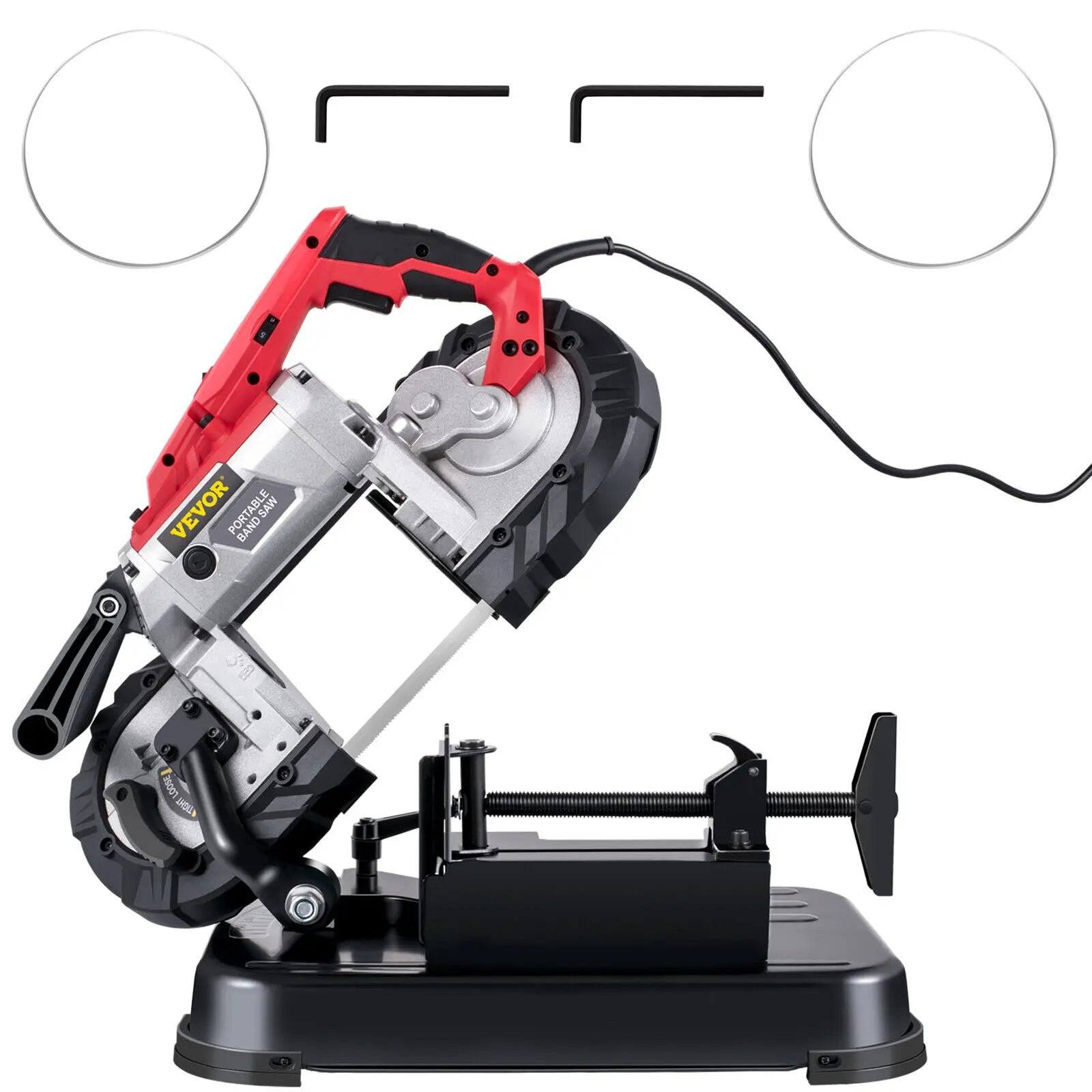 5-Inch Portable Band Saw with Variable Speed 1100W Motor