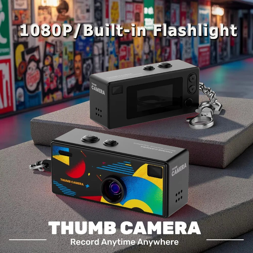 Mini Keychain Camera G6 Retro 1984 Digital 1080P HD Camcorder Video Photo Vlog Recorder CCD Action with Flash for birthday gift