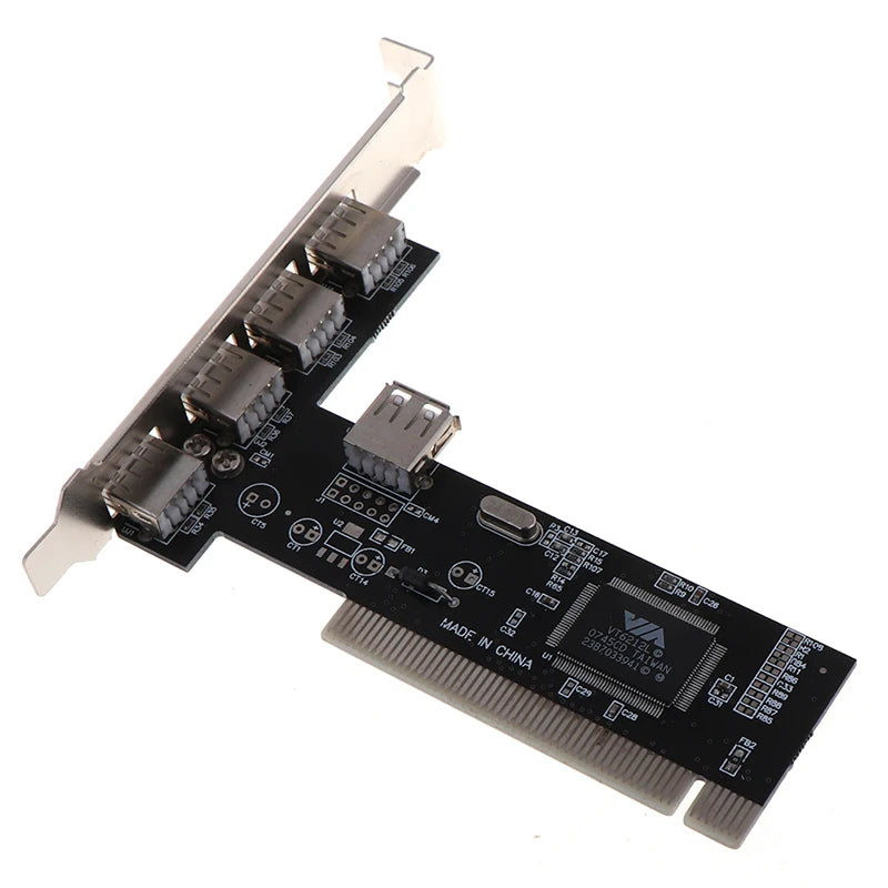 USB 2.0 PCI-utvidelseskort med fire eksterne porter