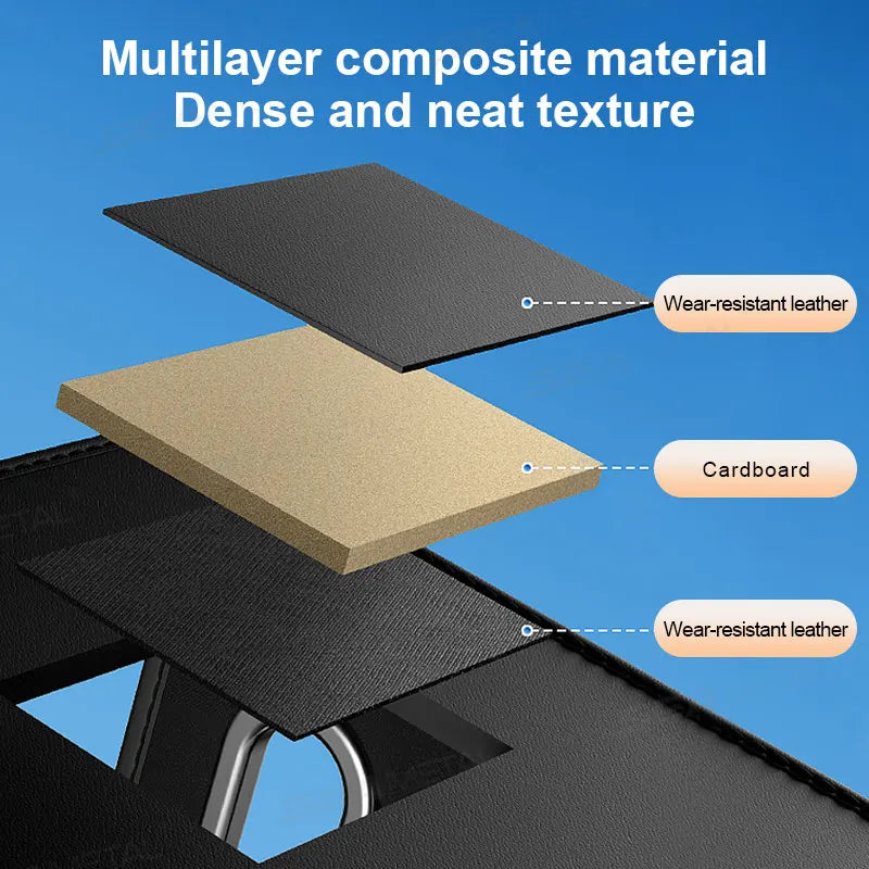 SEAMETAL Foldable Car Trunk Organizer Wear-Resistant Waterproof Car Storage Box with 6-Pocket 22.5L Large Capacity Organizer