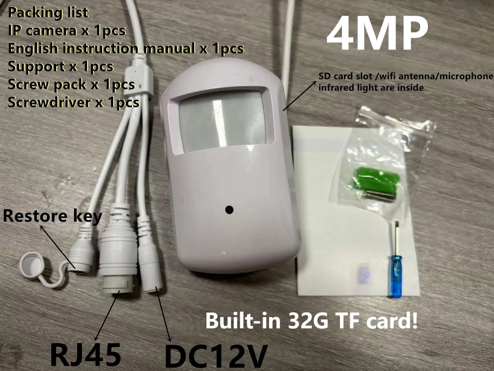 Tuya POE Mini WiFi Security Camera, 2MP/4MP, 2-Way Audio