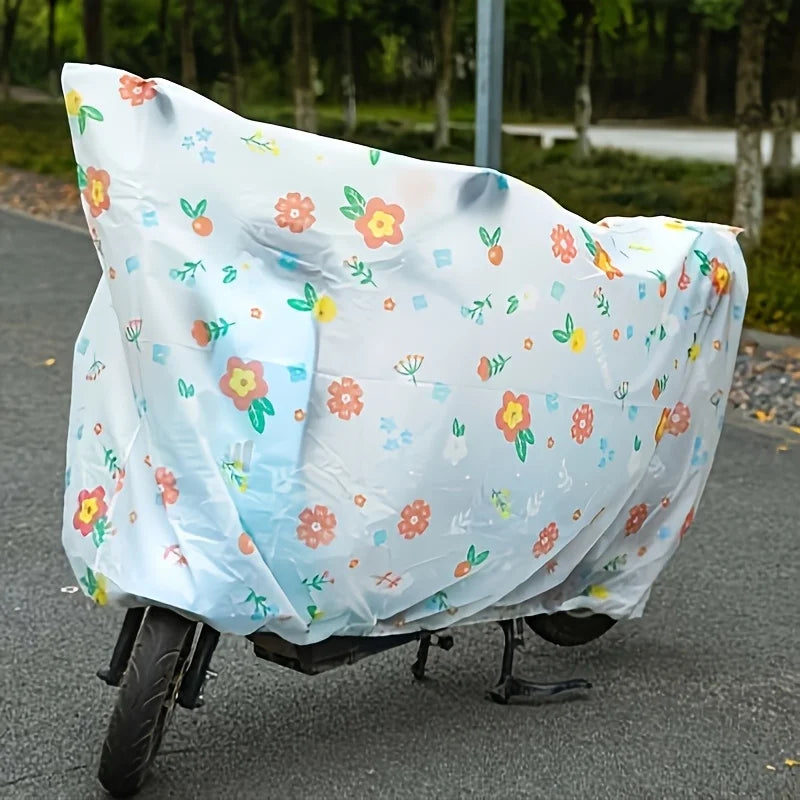 Gebloemde hoes voor motorfietsen, fietsen en scooters