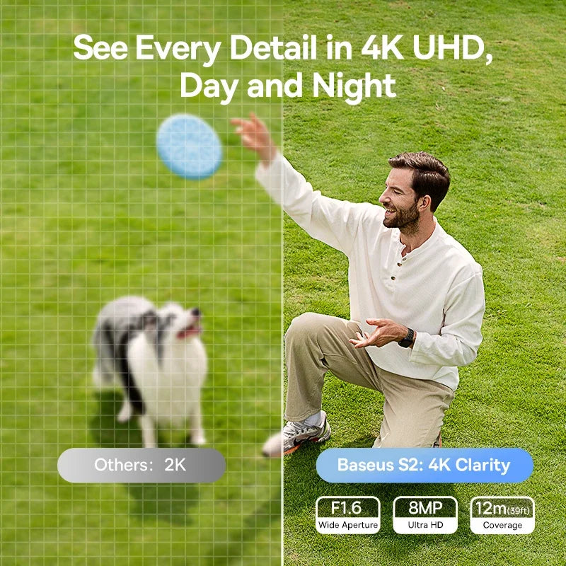 Εξωτερική Ασφαλείας Κάμερα 4K με Ηλιακή Ενέργεια, Ανίχνευση AI και Έλεγχο μέσω Εφαρμογής