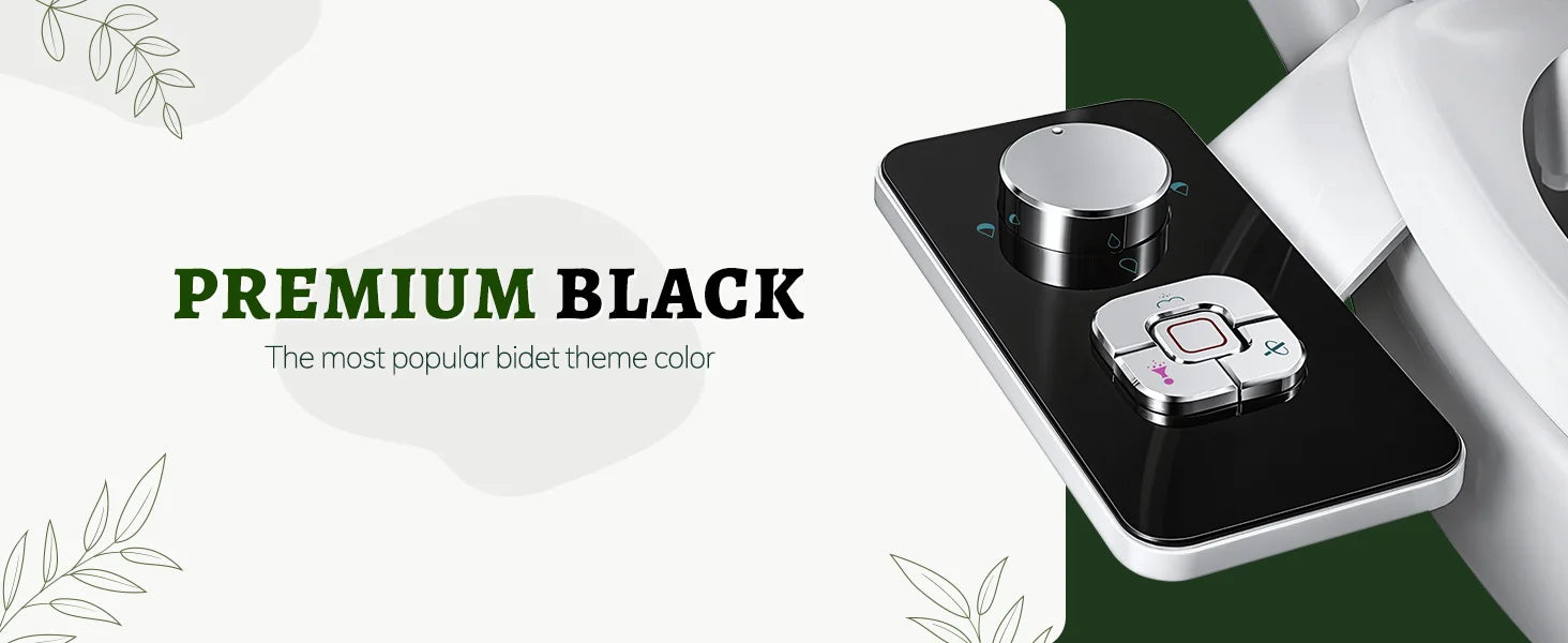 Ultra‑Thin Bidet Toilet Seat Attachment with Dual Nozzles