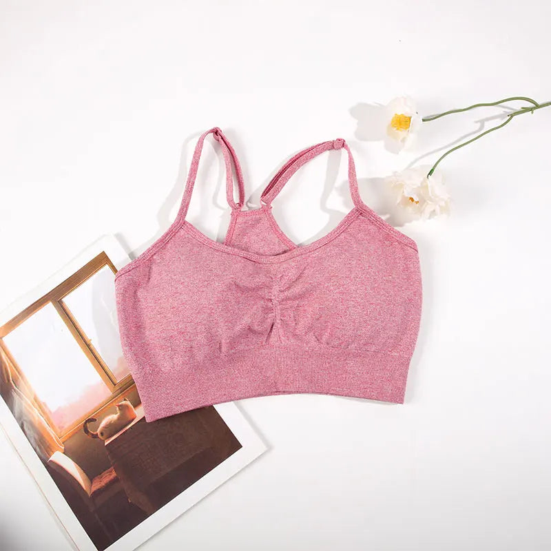 Nahtloses Yoga-BHF-BH und Shorts – Getrennt oder Set-Optionen