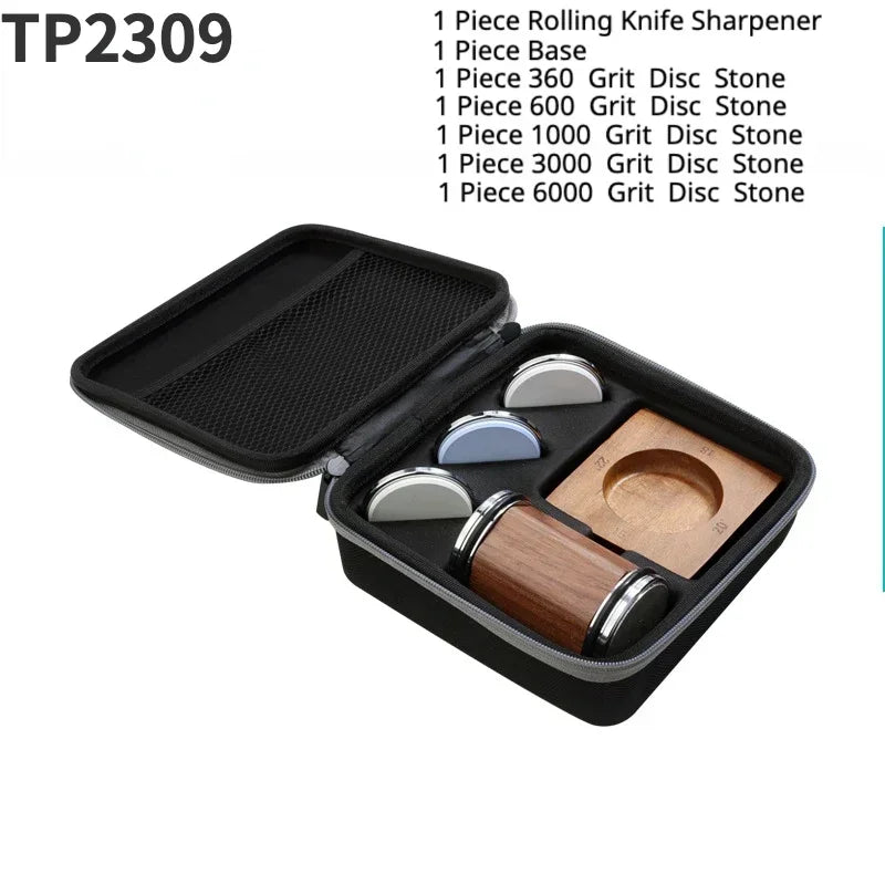 Affilacoltelli Professionale a Rullo Magnetico con Sistema Multiangolo